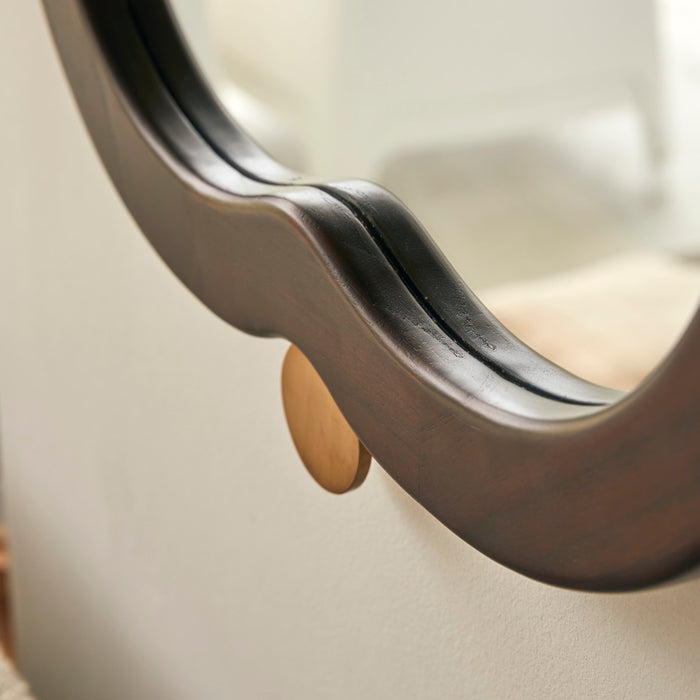 Tikamoon - Spiegel in mindihout 105x65 cm Agate