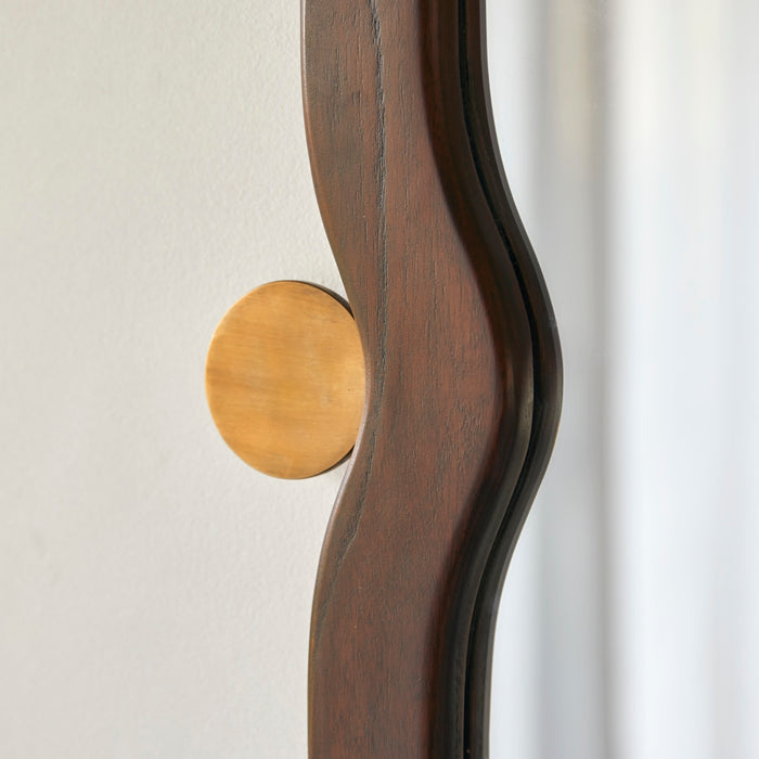 Tikamoon - Spiegel in mindihout 105x65 cm Agate