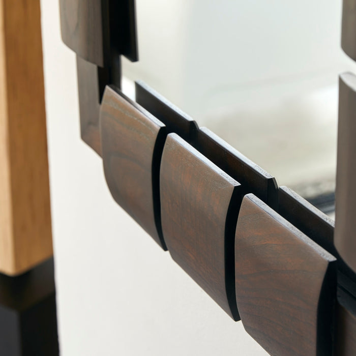 Tikamoon - Spiegel in mindihout 100x80 cm Isaac