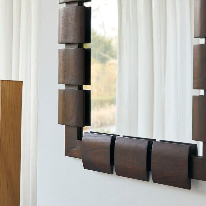 Tikamoon - Spiegel in mindihout 100x80 cm Isaac