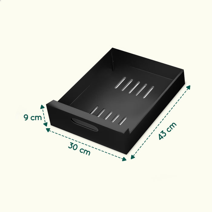 XIVADA Keukenkast organizer - Schuiflade  - Aluminium - 30 cm - Zwart