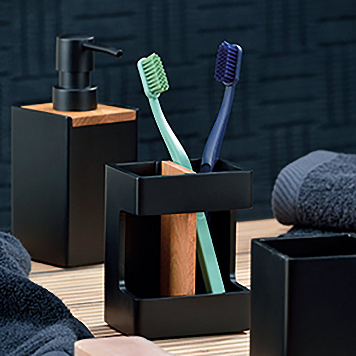 Kela - Wc-borstel Houder, Hout, Zwart - Kela | Cube