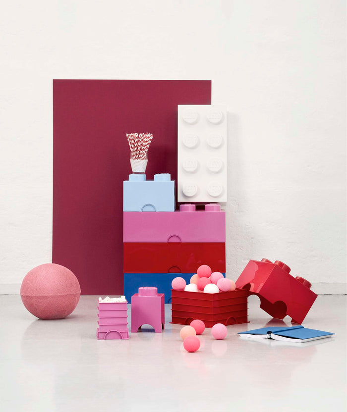 LEGO - Opbergbox Brick 8, Blauw - LEGO