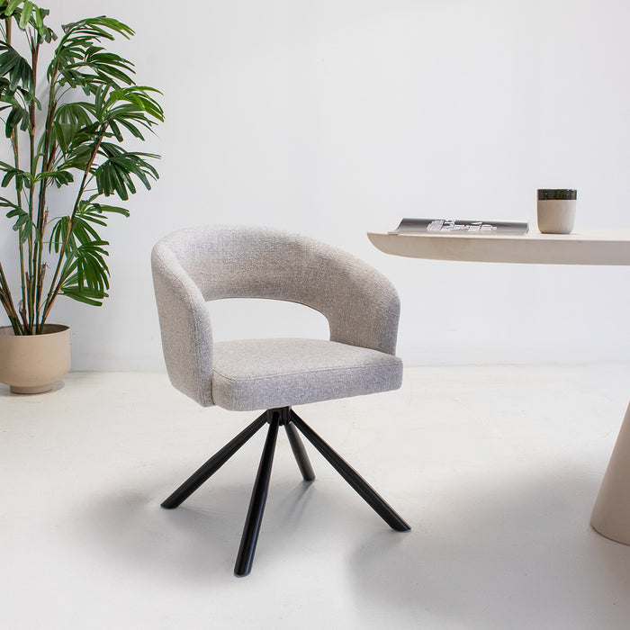 DÉJA Living - DÉJA Eetkamerstoel Elle Oasis Greige - Set van 2