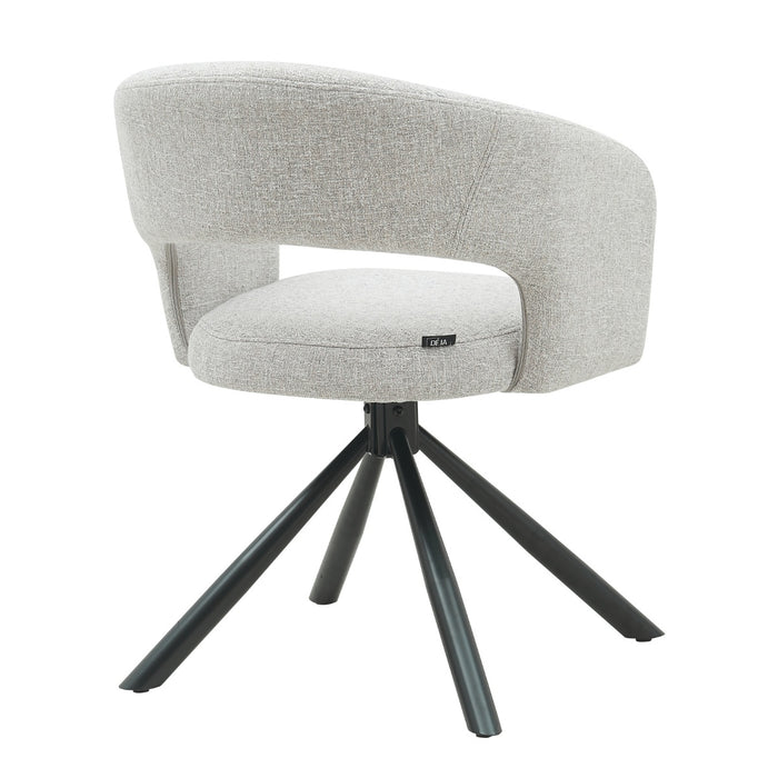 DÉJA Living - DÉJA Eetkamerstoel Elle Oasis Greige - Set van 2