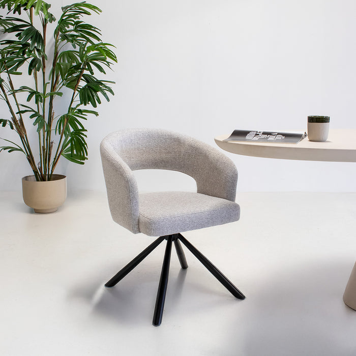 DÉJA Living - DÉJA Eetkamerstoel Elle Oasis Greige - Set van 2