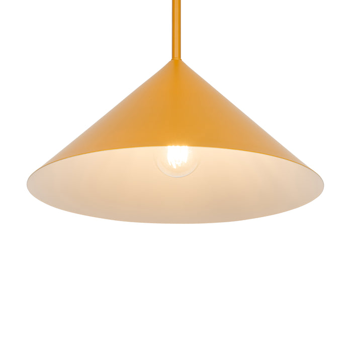 QAZQA Design hanglamp geel driehoek - Triangolo