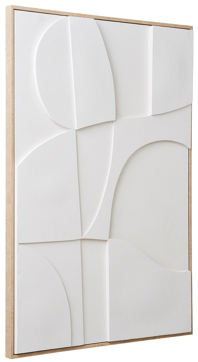 House Nordic Madeline Witte Relief Wanddecoratie Motief Een