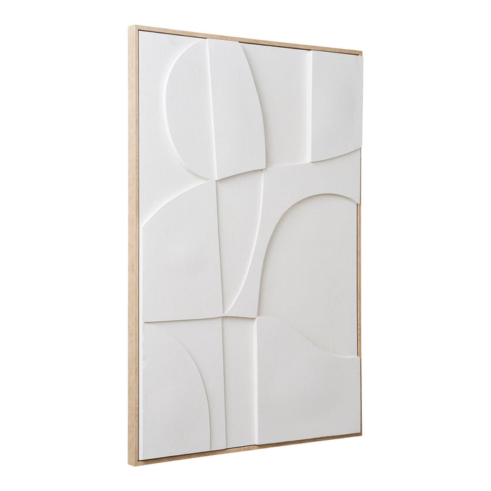 House Nordic Madeline Witte Relief Wanddecoratie Motief Twee