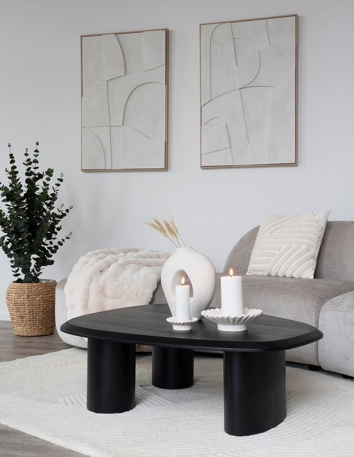 House Nordic Madeline Witte Relief Wanddecoratie Motief Twee