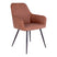 Harbo Dining Chair - Dining Chair in PU, vintage brown with black legs