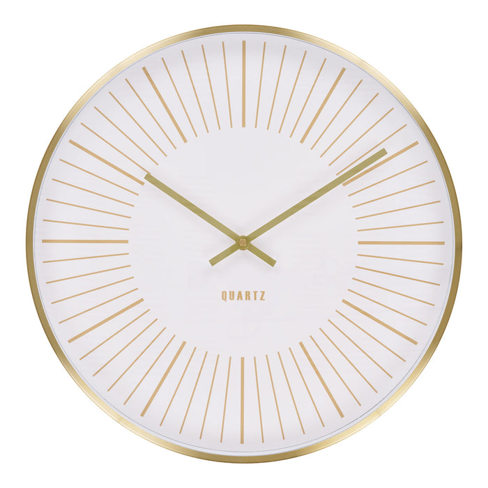 Takamaka Wall Clock - aluminium, gold, silent movement ø40 cm
