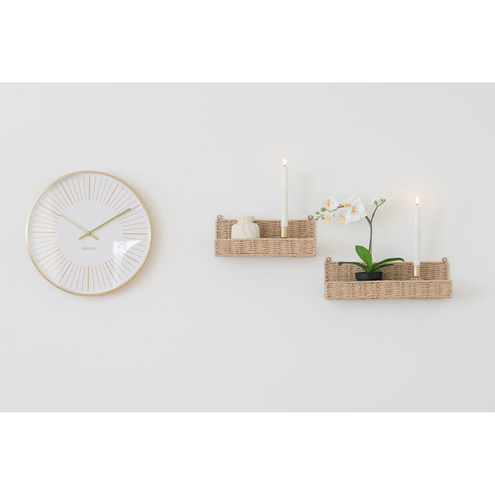 Takamaka Wall Clock - aluminium, gold, silent movement ø40 cm