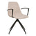 Monaco Dining Chair - swivel, armrest, sand with black legs