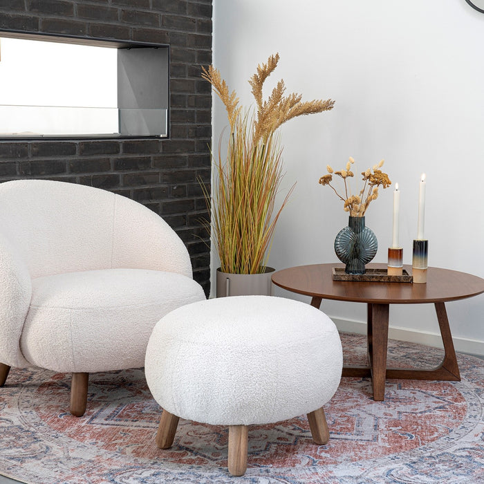 House Nordic Hellerup Ronde Salontafel Walnoot Ø75 cm