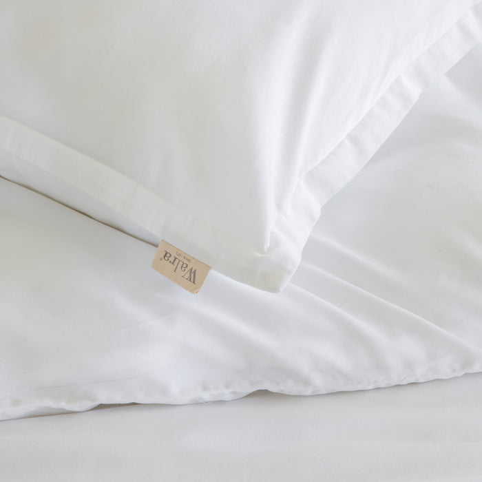 Walra Vintage Satin Dekbedovertrek 240 x 220 cm - Wit