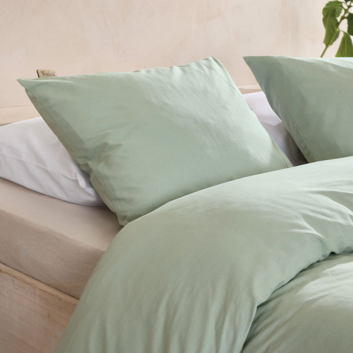 Walra Remade Uni Essence Dekbedovertrek 140 x 220 cm - Groen