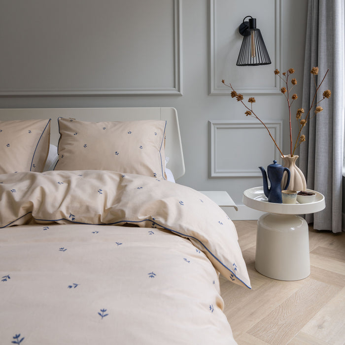 Walra Spring Tulips Dekbedovertrek 140 x 220 cm - Zand