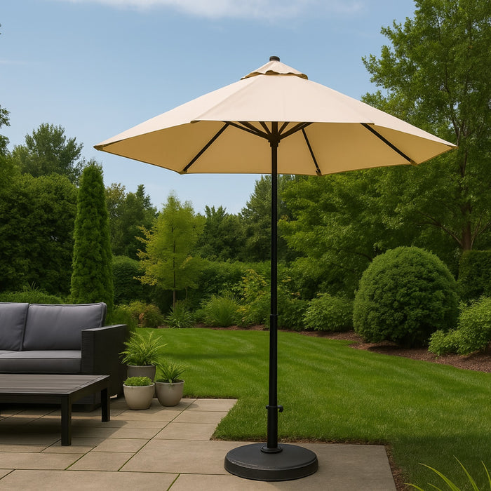 Parasolvoet rond - massief beton - 19kg