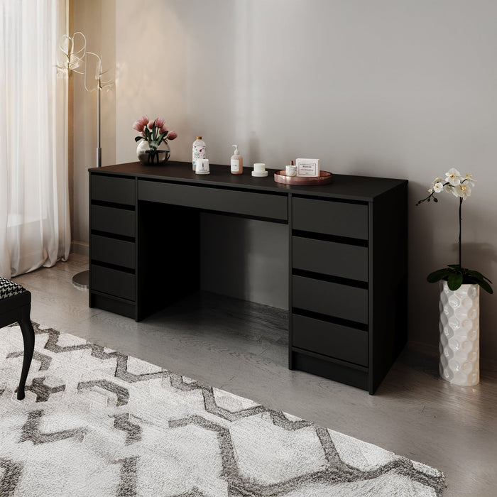 Meubella - Kaptafel Arco 2 - Zwart - 154 cm