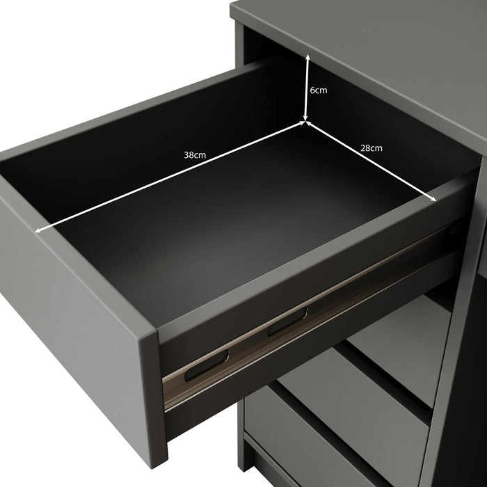 Meubella - Kaptafel Arco 2 - Zwart - 154 cm