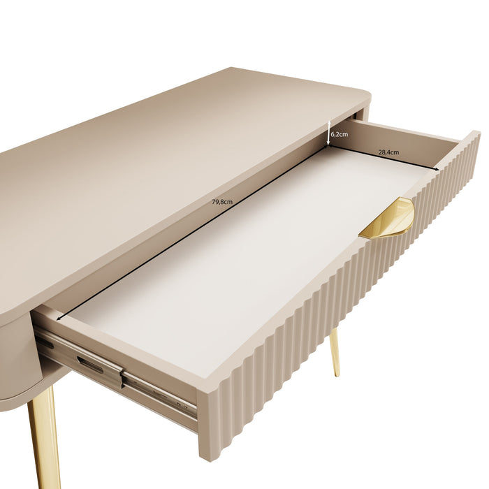 Meubella - Kaptafel Lima - Zwart - 100 cm