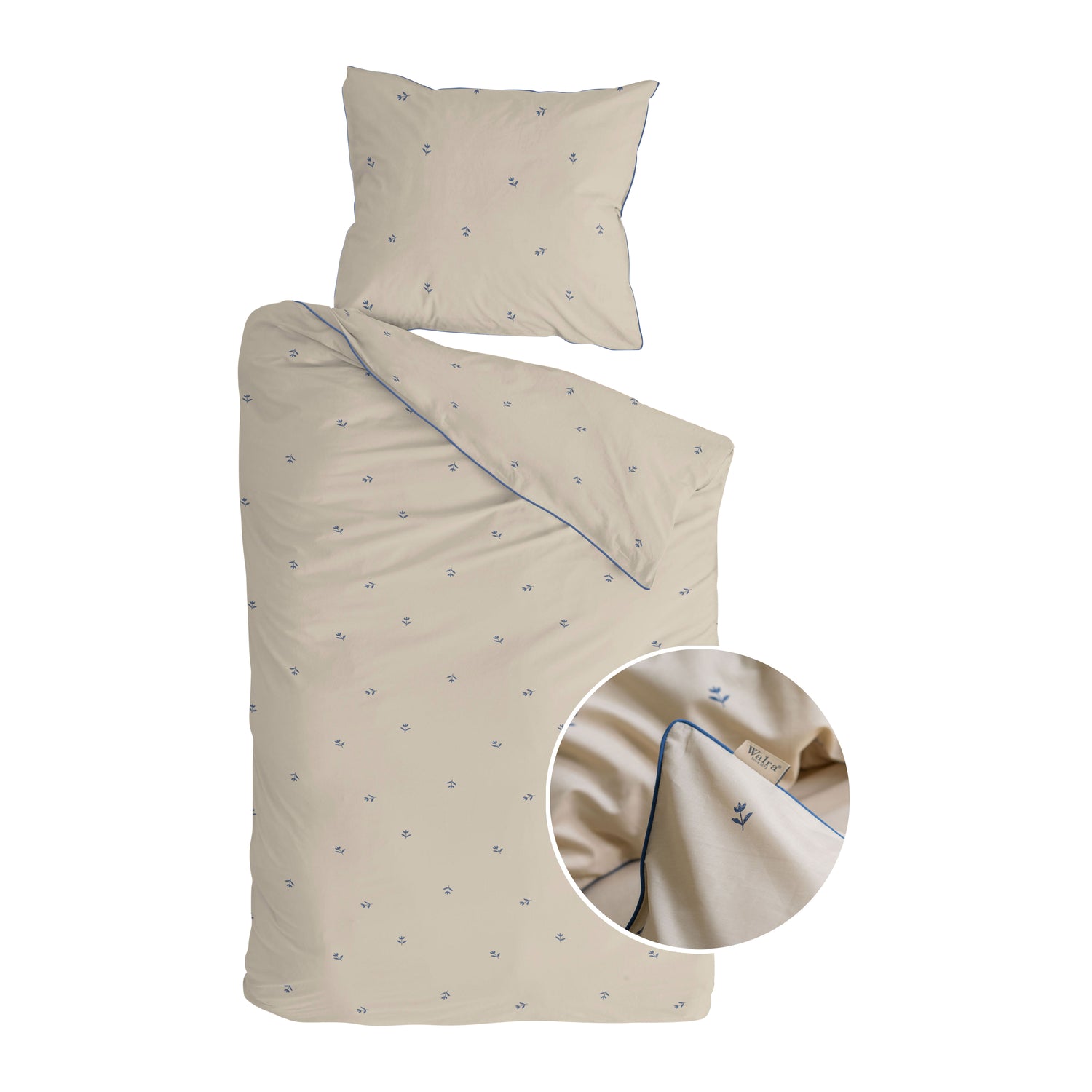 Walra Spring Tulips Dekbedovertrek 140 x 220 cm - Zand