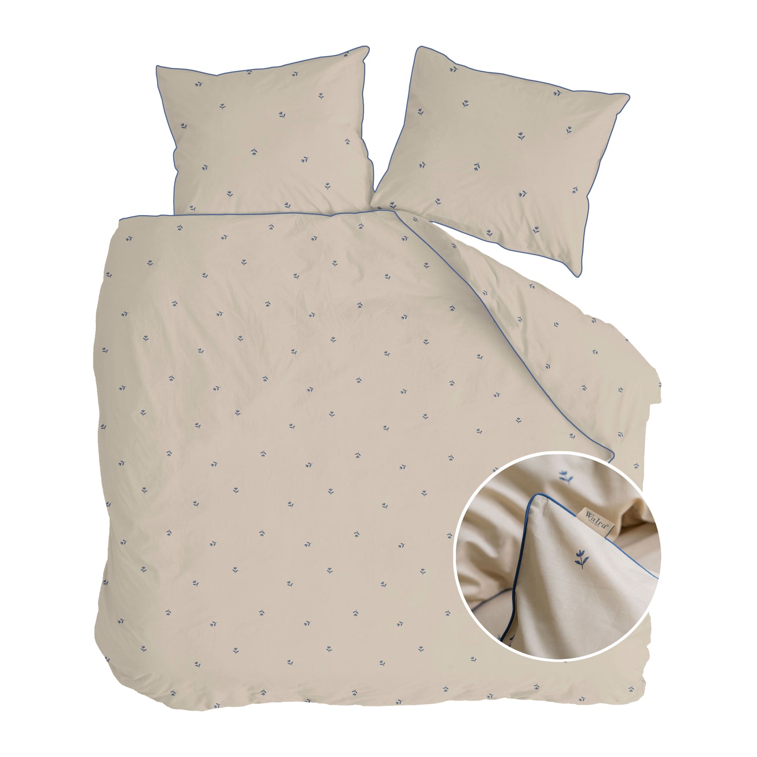 Walra Spring Tulips Dekbedovertrek 200 x 220 cm - Zand