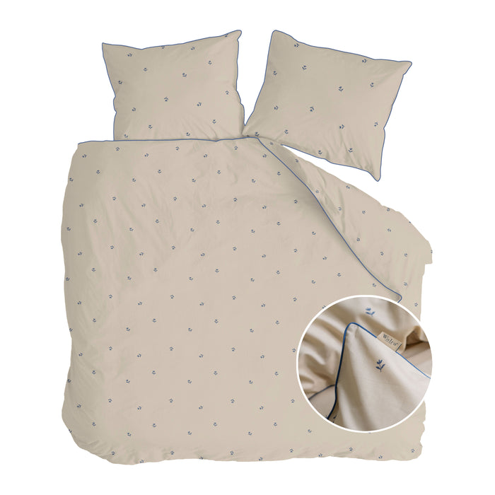 Walra Spring Tulips Dekbedovertrek 200 x 220 cm - Zand
