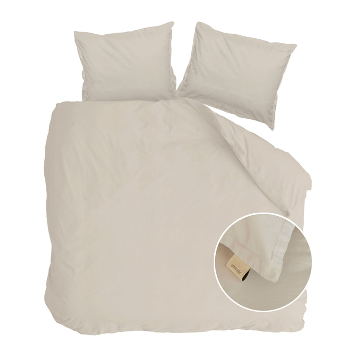 Walra Vintage Satin Dekbedovertrek 240 x 220 cm - Zand