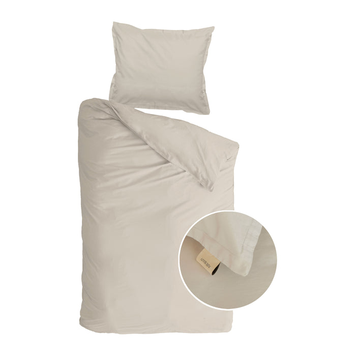 Walra Vintage Satin Dekbedovertrek 140 x 220 cm - Zand