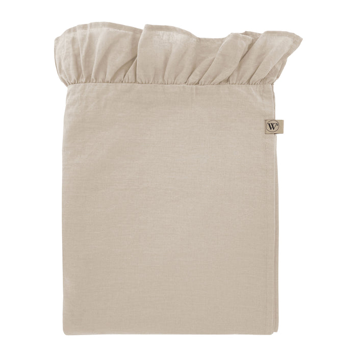 Walra Lovely Linen Ruffles Tafelkleed - Naturel