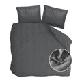 Walra Vintage Satin Dekbedovertrek 240 x 220 cm - Antraciet