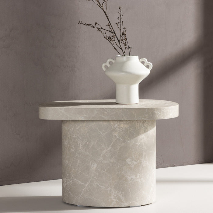 Fjôrd - Sidetable Grijs Betonlook 30cm - Båstad