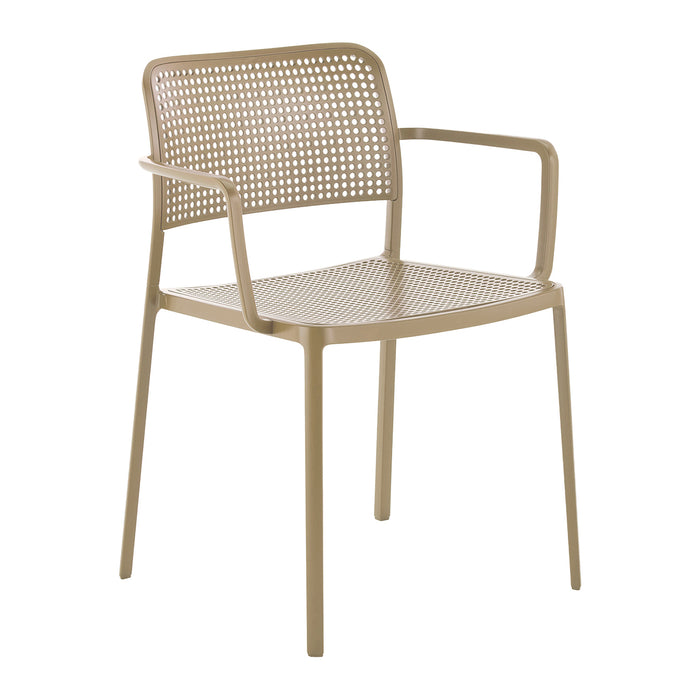 Kartell Audrey Eetkamerstoel met Armleuningen - Beige
