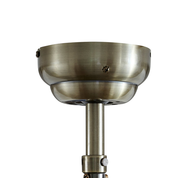 QAZQA Plafondventilator messing met hout 107.5cm met trekschakelaar -