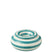 J-Line asbak Granada Stripes - keramiek - wit|aqua - large