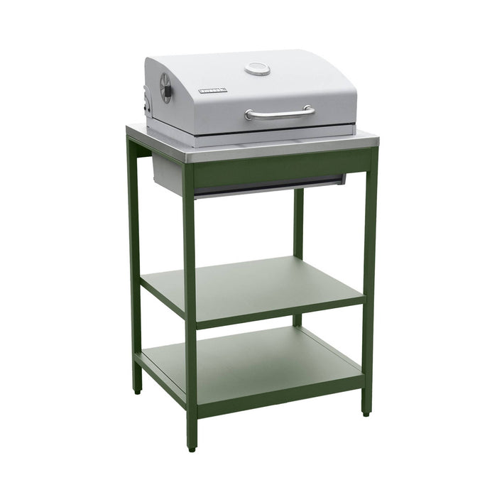 sweeek - Barbecue grill op houtskool, roestvrij staal verchroomd