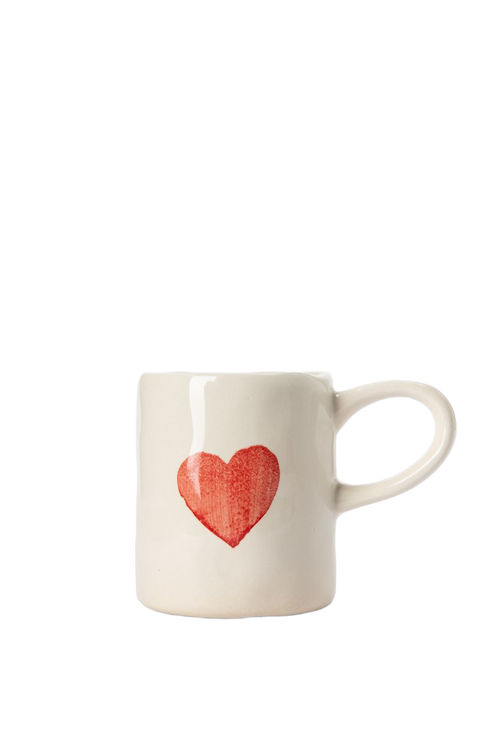 Sissy-Boy Beige mok met rood hart
