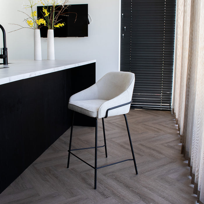 Giga Meubel - Barstoel Maxime Beige  - Set van 2