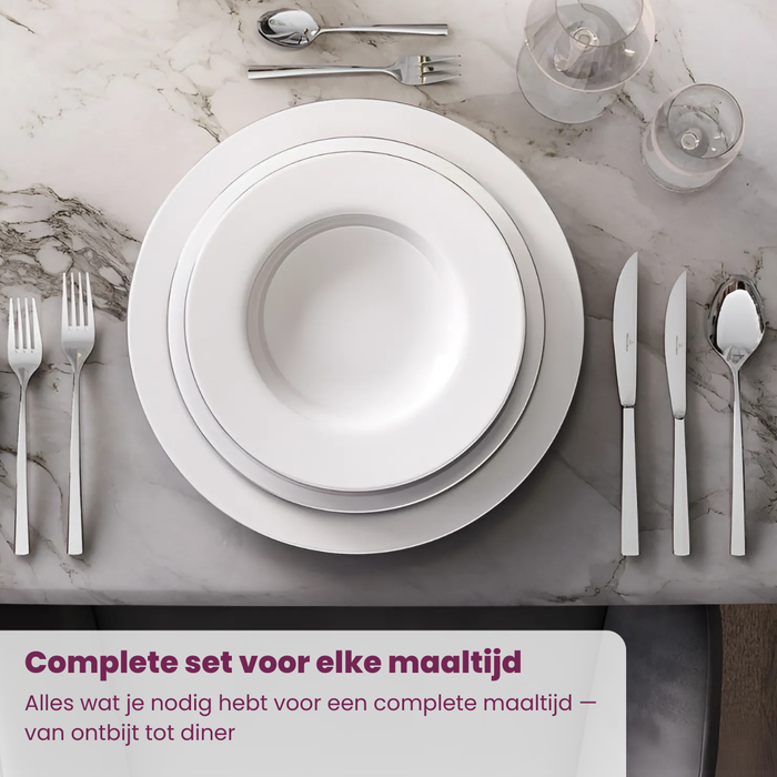 Villeroy & Boch Bestekset Piemont - RVS - 48-delig | 12 personen