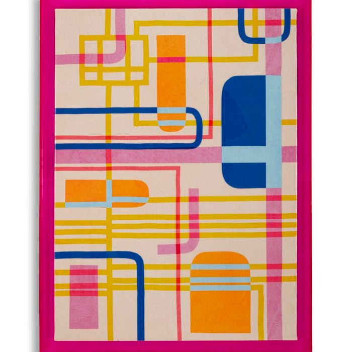 Print op gelakt canvas met acryl frame cm 60x3,3x80