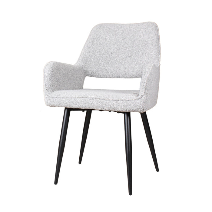 DS4U Lenon eetkamerstoel boucle 2.0 - grijs