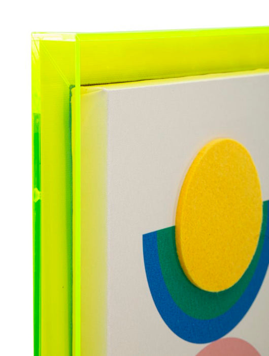 Print op gelakt canvas met acryl frame cm 50x3,3x70