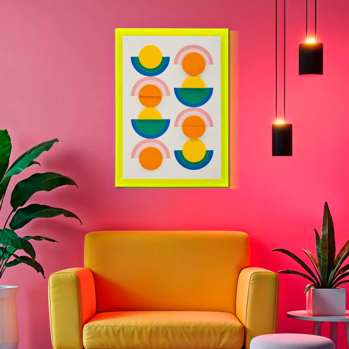 Print op gelakt canvas met acryl frame cm 50x3,3x70