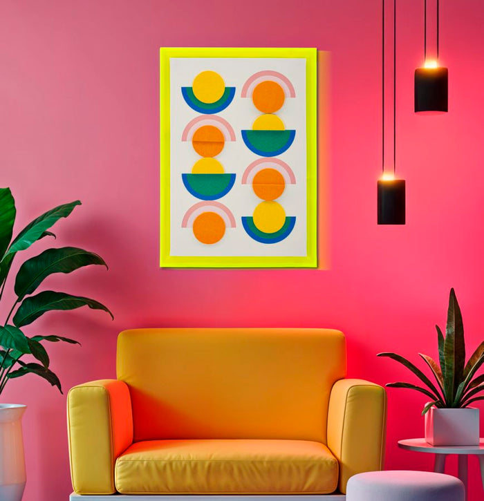 Print op gelakt canvas met acryl frame cm 50x3,3x70