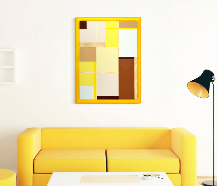 Print op gelakt canvas met acryl frame cm 60x3,3x80