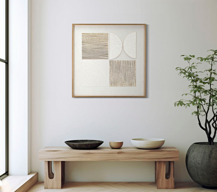 Canvasprint met lijst 60x3x60 cm