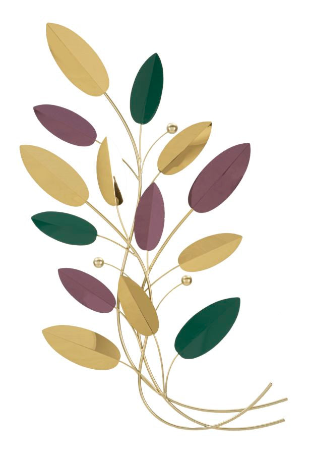 Decoratief paneel in 3D bladeren cm 59x3,8x98,4