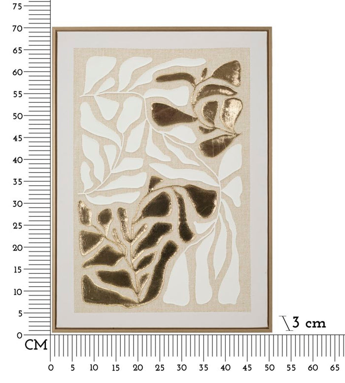 Schilderij op canvas met lijst cm 50x3x70